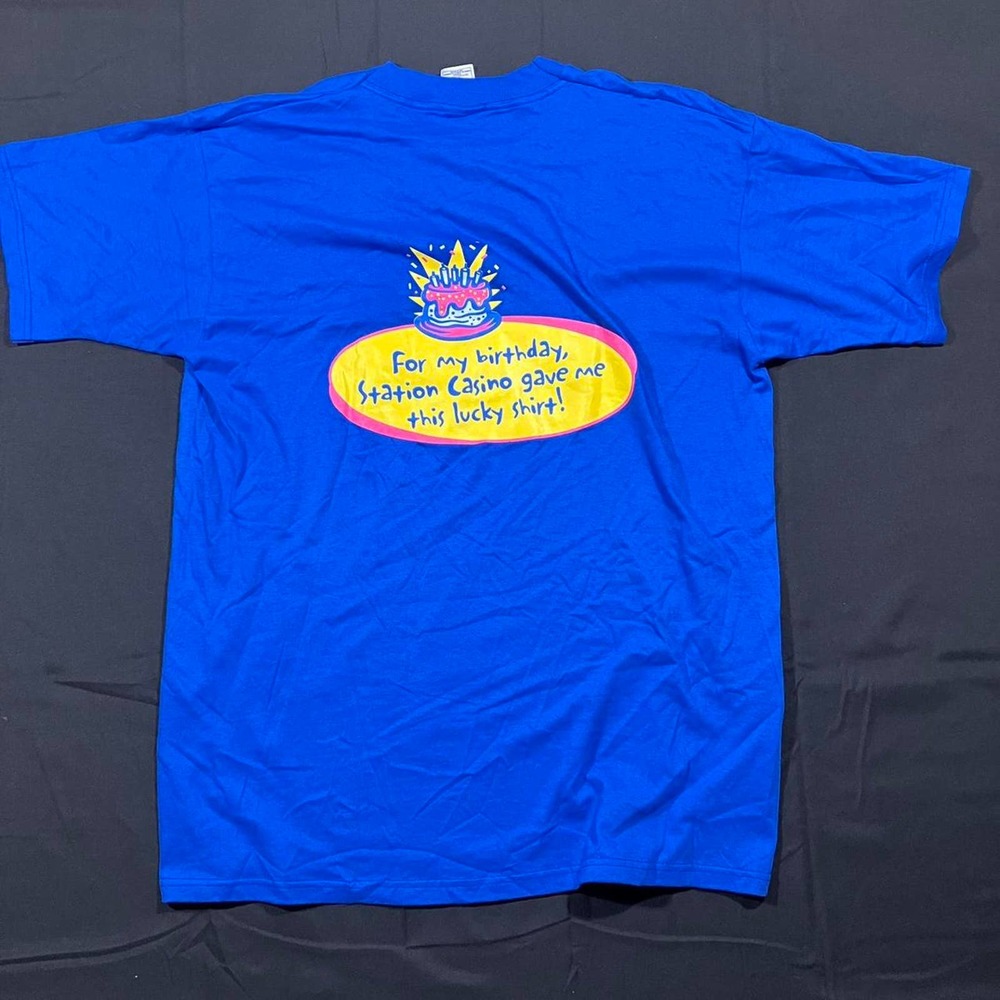 Vintage y2k‎ Station Casino Birthday shirt